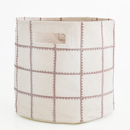 Lace Mesh Storage Basket - Pecan