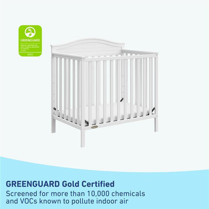 Graco® Stella 4-in-1 Convertible Mini Crib with Bonus Water-Resistant Mattress