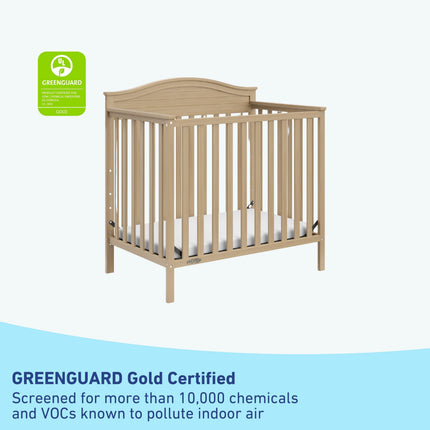 Graco® Stella 4-in-1 Convertible Mini Crib with Bonus Water-Resistant Mattress