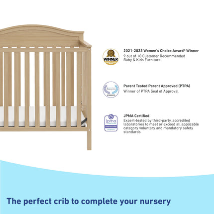 Graco® Stella 4-in-1 Convertible Mini Crib with Bonus Water-Resistant Mattress