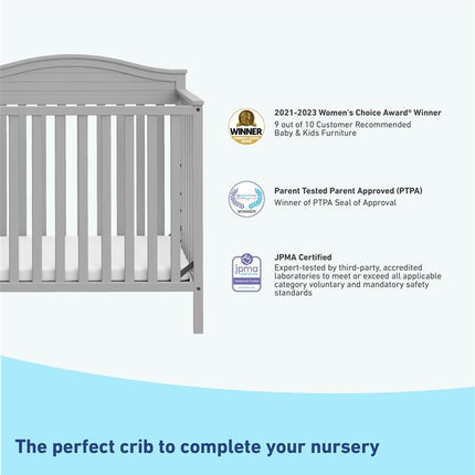 Graco® Stella 4-in-1 Convertible Mini Crib with Bonus Water-Resistant Mattress