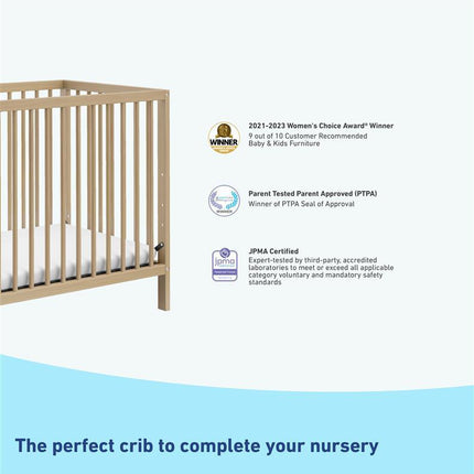 Graco® Teddi® 4-in-1 Convertible Mini Crib with Bonus Water-Resistant Mattress