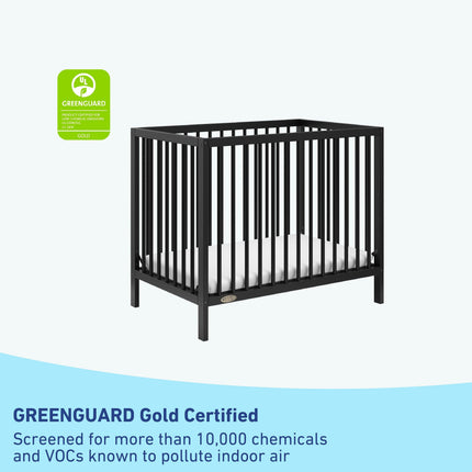 Graco® Teddi® 4-in-1 Convertible Mini Crib with Bonus Water-Resistant Mattress