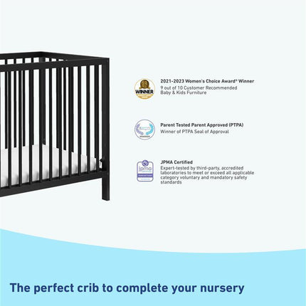 Graco® Teddi® 4-in-1 Convertible Mini Crib with Bonus Water-Resistant Mattress