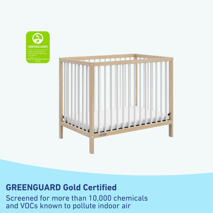 Graco® Teddi® 4-in-1 Convertible Mini Crib with Bonus Water-Resistant Mattress