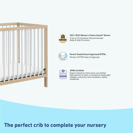 Graco® Teddi® 4-in-1 Convertible Mini Crib with Bonus Water-Resistant Mattress