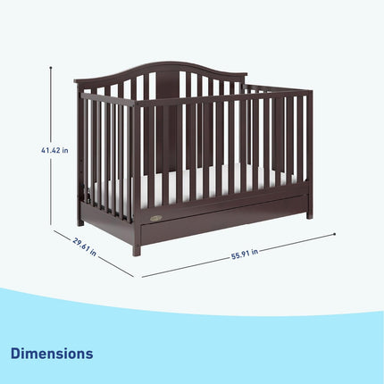 Graco® Solano® 4-in-1 Convertible Crib with Drawer