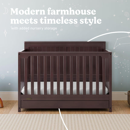 Graco® Hadley 5-in-1 Convertible Crib with Drawer