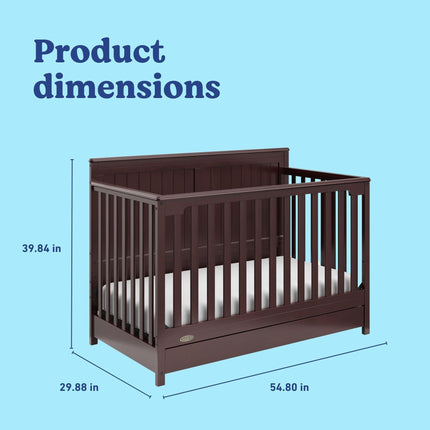 Graco® Hadley 5-in-1 Convertible Crib with Drawer