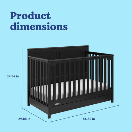 Graco® Hadley 5-in-1 Convertible Crib with Drawer