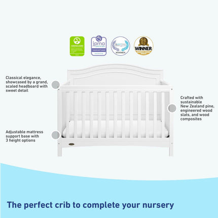 Graco® Paris 4-in-1 Convertible Crib