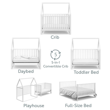 Storkcraft® Orchard 6-in-1 Convertible Canopy Crib
