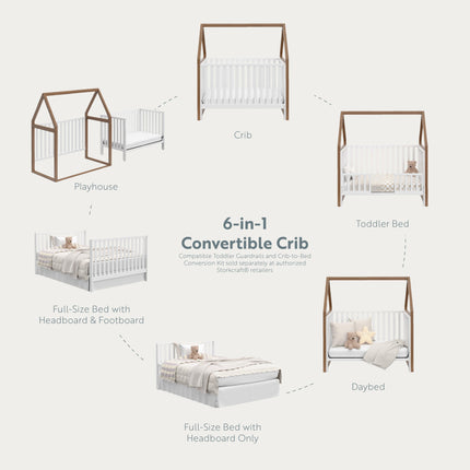 Storkcraft® Orchard 6-in-1 Convertible Canopy Crib