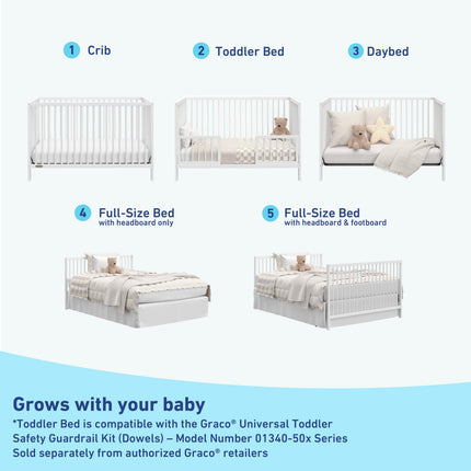 Graco® Teddi® 5-in-1 Convertible Crib