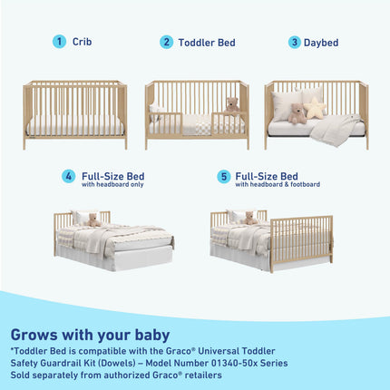 Graco® Teddi® 5-in-1 Convertible Crib