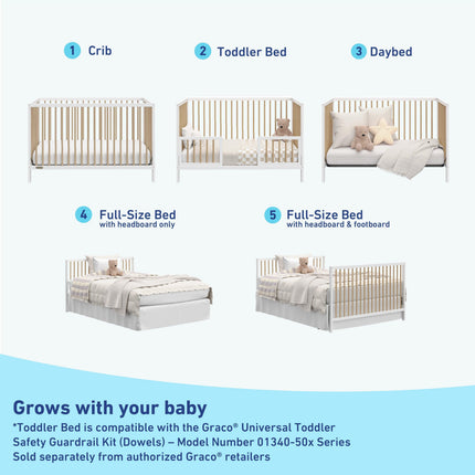 Graco® Teddi® 5-in-1 Convertible Crib