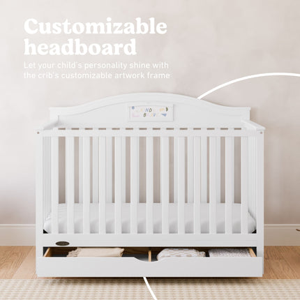 Graco® Story Customizable 5-in-1 Convertible Crib with Drawer