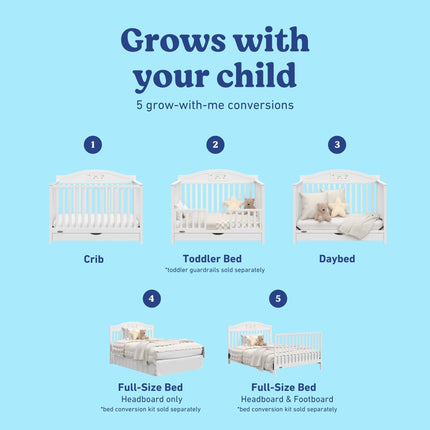Graco® Story Customizable 5-in-1 Convertible Crib with Drawer