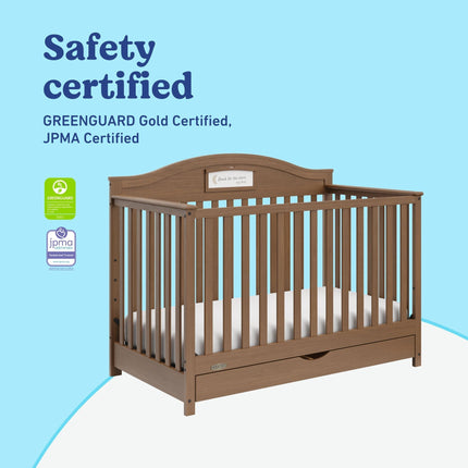 Graco® Story Customizable 5-in-1 Convertible Crib with Drawer