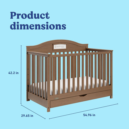 Graco® Story Customizable 5-in-1 Convertible Crib with Drawer