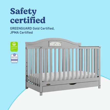 Graco® Story Customizable 5-in-1 Convertible Crib with Drawer