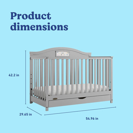 Graco® Story Customizable 5-in-1 Convertible Crib with Drawer