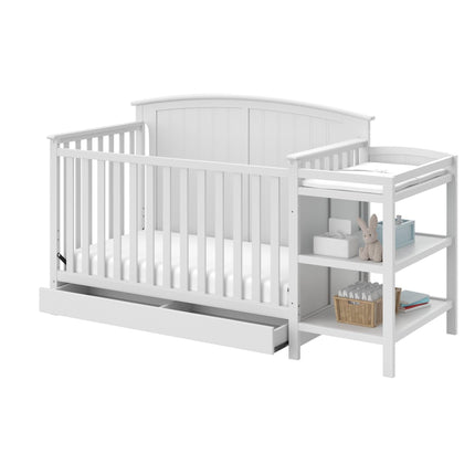 Storkcraft® Steveston 5-in-1 Convertible Crib & Changer with Drawer