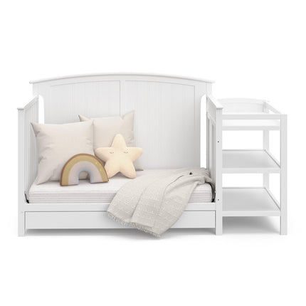 Storkcraft® Steveston 5-in-1 Convertible Crib & Changer with Drawer