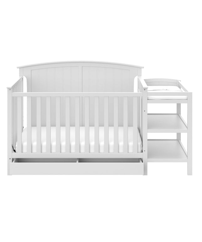 Storkcraft® Steveston 5-in-1 Convertible Crib & Changer with Drawer