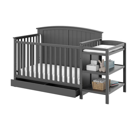 Storkcraft® Steveston 5-in-1 Convertible Crib & Changer with Drawer