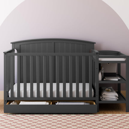Storkcraft® Steveston 5-in-1 Convertible Crib & Changer with Drawer