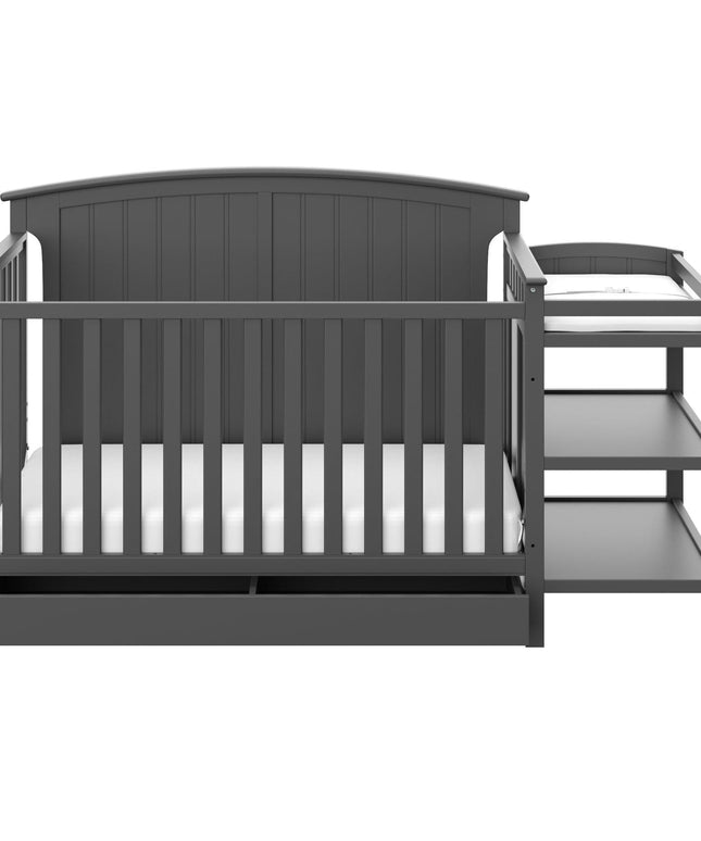 Storkcraft® Steveston 5-in-1 Convertible Crib & Changer with Drawer