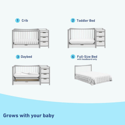 Graco® Remi 4-in-1 Convertible Crib & Changer with Drawer