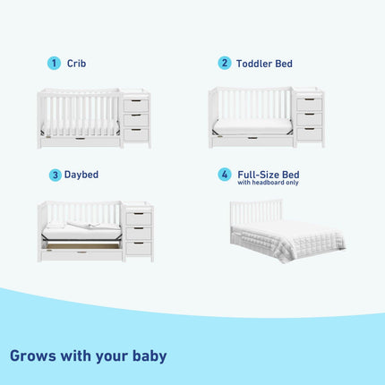 Graco® Remi 4-in-1 Convertible Crib & Changer with Drawer