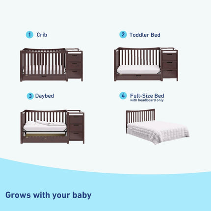 Graco® Remi 4-in-1 Convertible Crib & Changer with Drawer