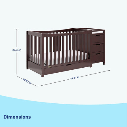Graco® Remi 4-in-1 Convertible Crib & Changer with Drawer