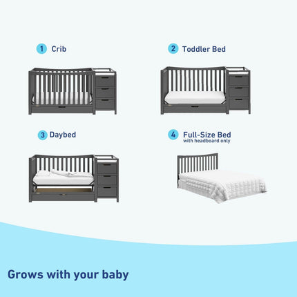 Graco® Remi 4-in-1 Convertible Crib & Changer with Drawer