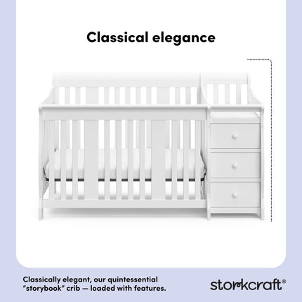 Storkcraft® Portofino 5-in-1 Convertible Crib & Changer