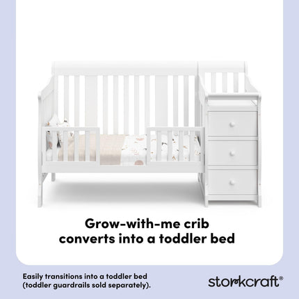 Storkcraft® Portofino 5-in-1 Convertible Crib & Changer