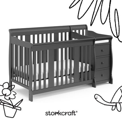 Storkcraft® Portofino 5-in-1 Convertible Crib & Changer