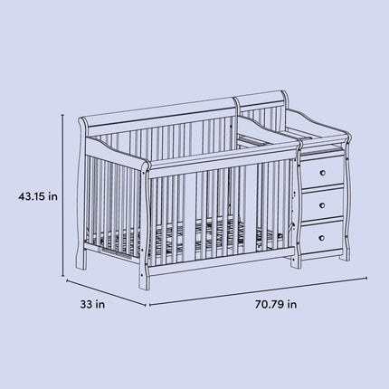 Storkcraft® Portofino 5-in-1 Convertible Crib & Changer