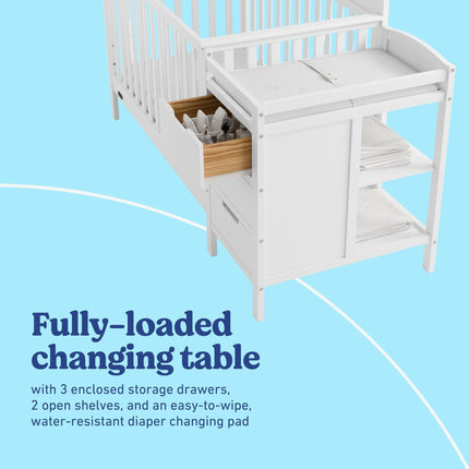 Graco® Benton 4-in-1 Convertible Crib and Changer