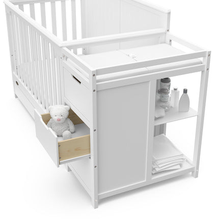 Graco® Hadley 5-in-1 Convertible Crib & Changer with Drawer