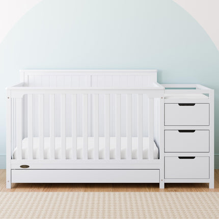 Graco® Hadley 5-in-1 Convertible Crib & Changer with Drawer