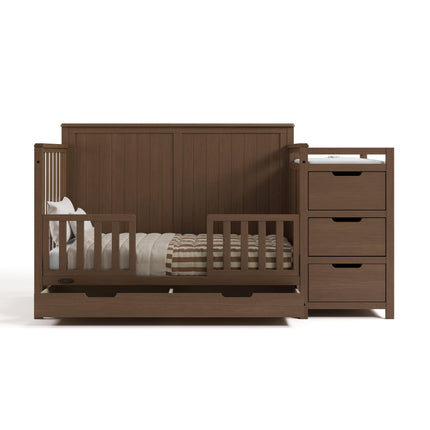 Graco® Hadley 5-in-1 Convertible Crib & Changer with Drawer