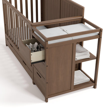 Graco® Hadley 5-in-1 Convertible Crib & Changer with Drawer