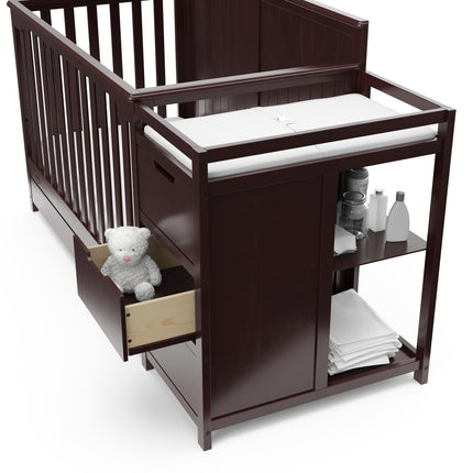 Graco® Hadley 5-in-1 Convertible Crib & Changer with Drawer