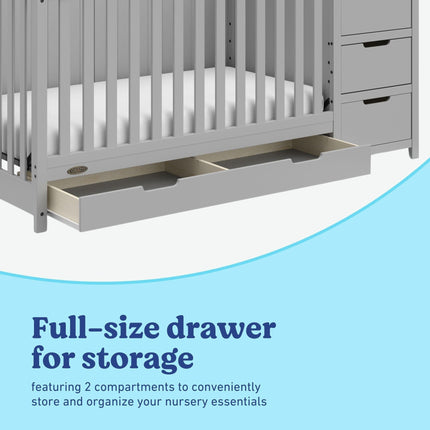 Graco® Hadley 5-in-1 Convertible Crib & Changer with Drawer