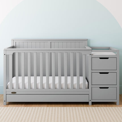 Graco® Hadley 5-in-1 Convertible Crib & Changer with Drawer