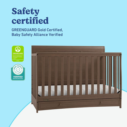 Graco® Asheville 4-in-1 Convertible Crib with Drawer
